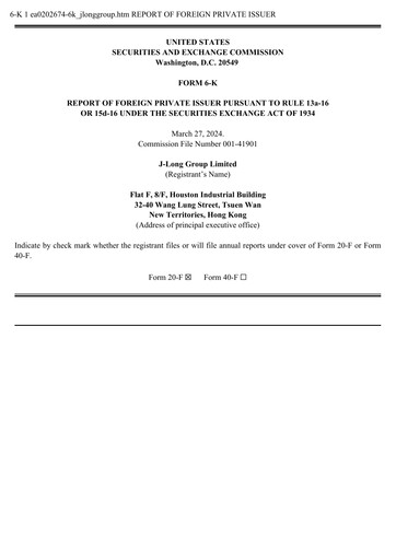 Thumbnail J-Long Group Half-year Report 2023-h1