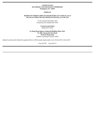 Thumbnail J-Long Group Half-year Report 2025-h1