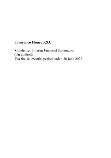 Thumbnail Insurance House Half-year Report 2022-h1