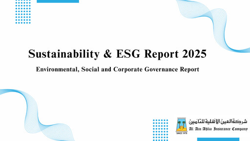 Thumbnail Al Ain Alahlia Insurance ESG Report 2025