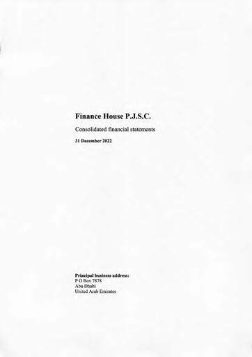 Thumbnail Finance House Financial Statement 2022