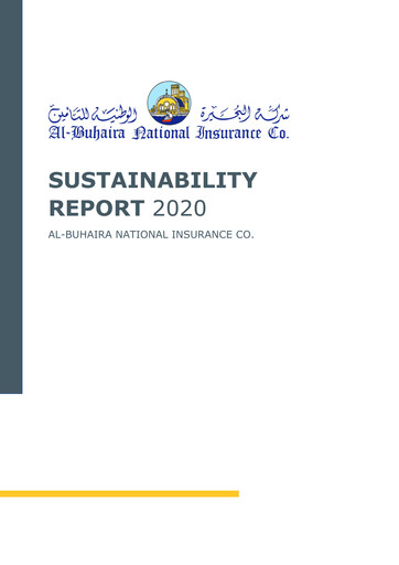 Thumbnail Al Buhaira National Insurance Company Sustainability Report 2020