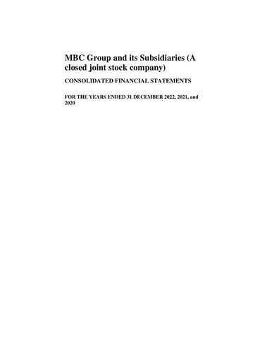 Thumbnail MBC Group Co. Financial Statement 2022