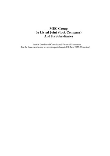 Thumbnail MBC Group Co. Financial Statement 2025-h1