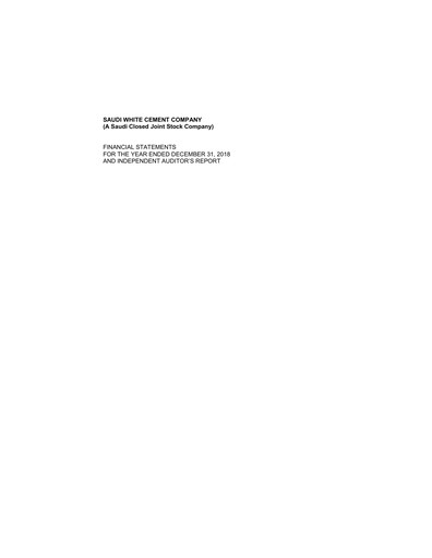 Thumbnail Riyadh Cement Company Financial Statement 2018
