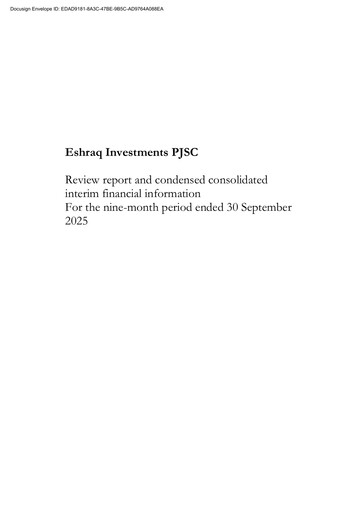 Thumbnail Eshraq Investments Quarterly Report 2025-q3