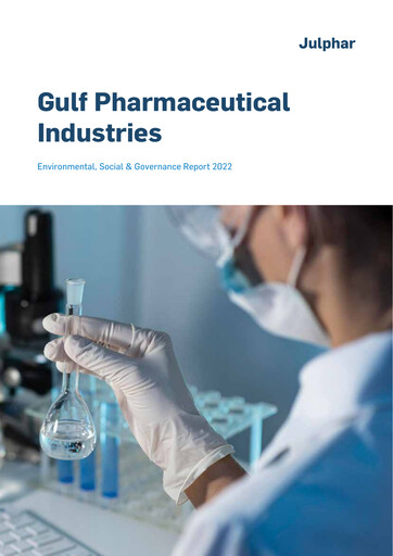 Thumbnail Gulf Pharmaceutical Industries Sustainability Report 2022