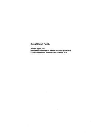 Vorschaubild Bank of Sharjah Quartalsbericht 2026-q1
