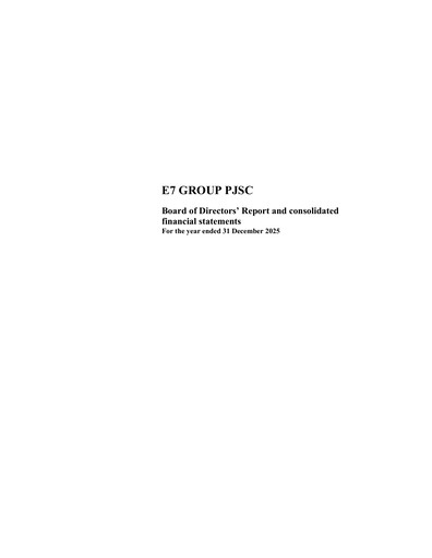 Thumbnail E7 Group PJSC Financial Statement 2025