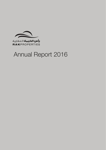 Miniature RAK Properties Rapport annuel 2016