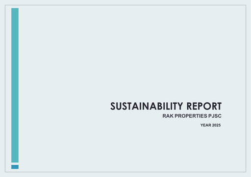Thumbnail RAK Properties Sustainability Report 2025