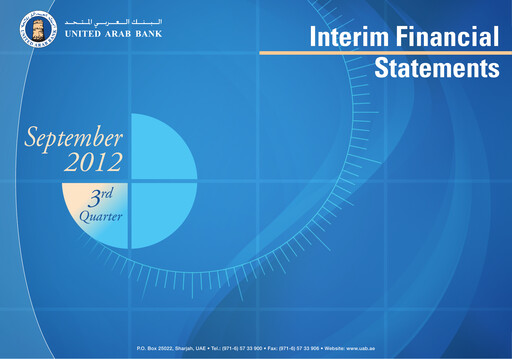 Vorschaubild United Arab Bank Finanzmitteilung 2012-q3