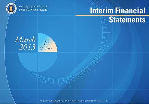 Vorschaubild United Arab Bank Finanzmitteilung 2013-q1