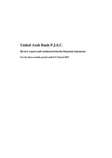Vorschaubild United Arab Bank Finanzmitteilung 2019-q1