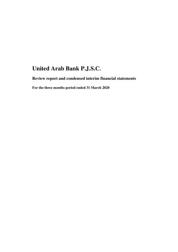 Vorschaubild United Arab Bank Finanzmitteilung 2020-q1