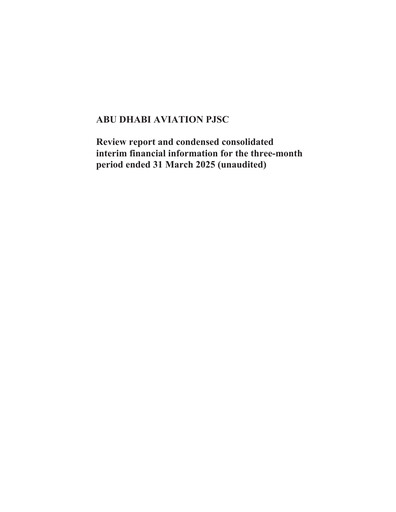 Miniature Abu Dhabi Aviation Rapport trimestriel 2025-q1