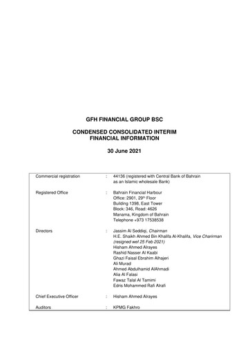 Thumbnail GFH Financial Group Financial Report 2021-h1