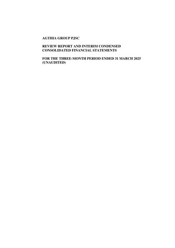 Vorschaubild Agthia Group
 Quartalsbericht 2025-q1