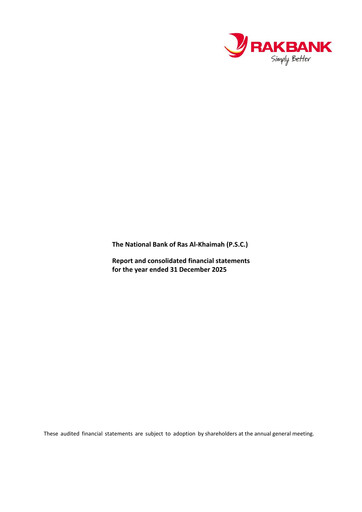 Thumbnail RAKBANK (The National Bank of Ras Al Khaimah) Financial Statement 2025