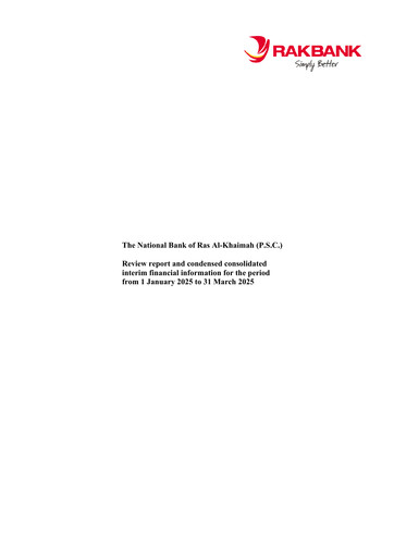 Thumbnail RAKBANK (The National Bank of Ras Al Khaimah) Quarterly Report 2025-q1