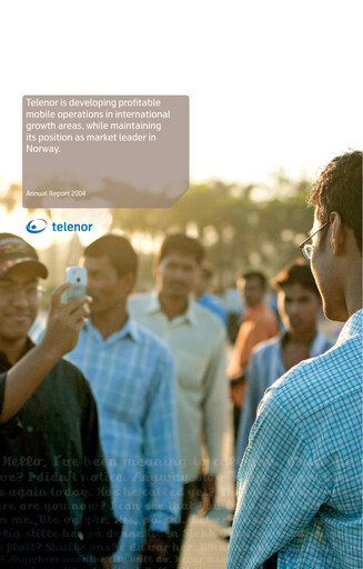 Thumbnail Telenor Annual Report 2004