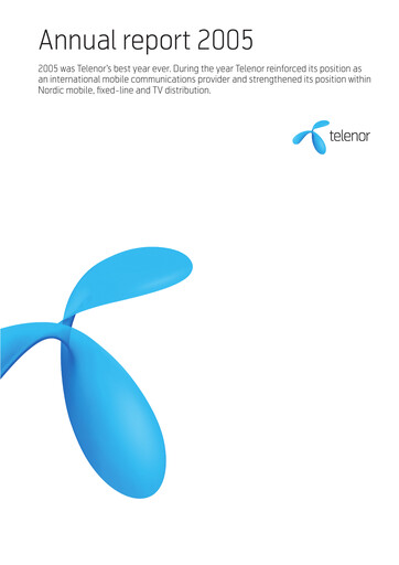 Thumbnail Telenor Annual Report 2005