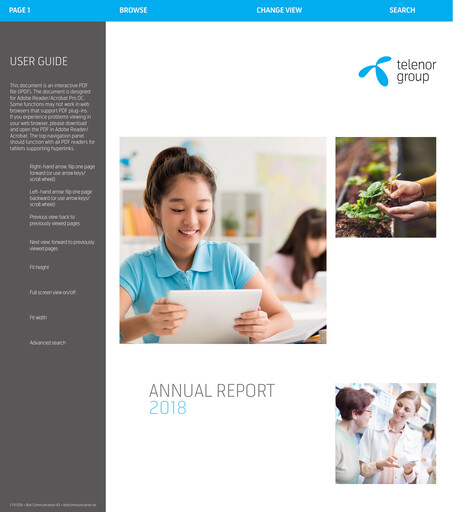 Thumbnail Telenor Annual Report 2018