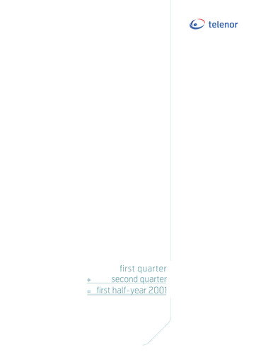 Miniature Telenor Rapport semestriel 2001-h1