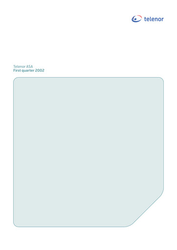 Miniature Telenor Rapport trimestriel 2002-q1