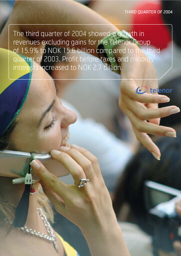Miniature Telenor Rapport trimestriel 2004-q3