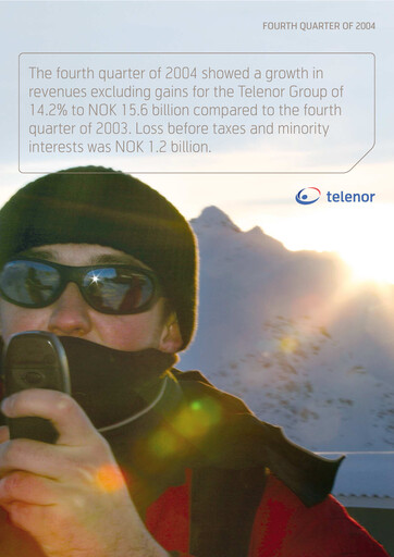 Miniature Telenor Rapport trimestriel 2004-q4