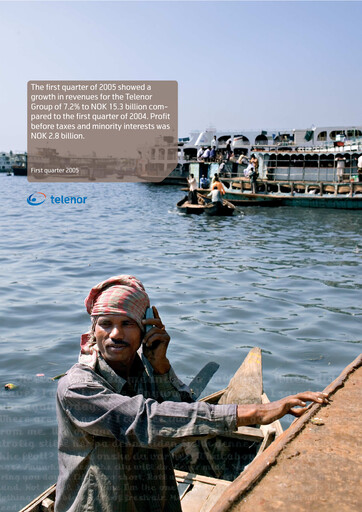 Miniature Telenor Rapport trimestriel 2005-q1
