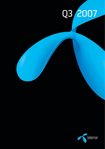 Miniature Telenor Rapport trimestriel 2007-q3