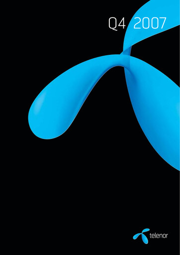 Miniature Telenor Rapport trimestriel 2007-q4
