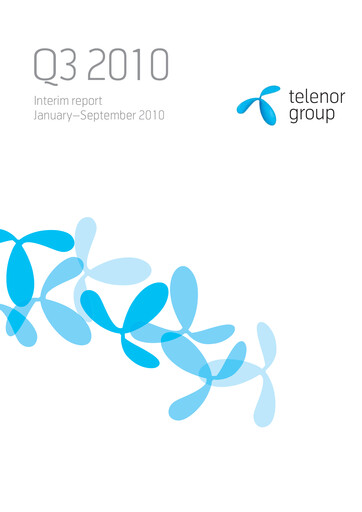 Miniature Telenor Rapport trimestriel 2010-q3