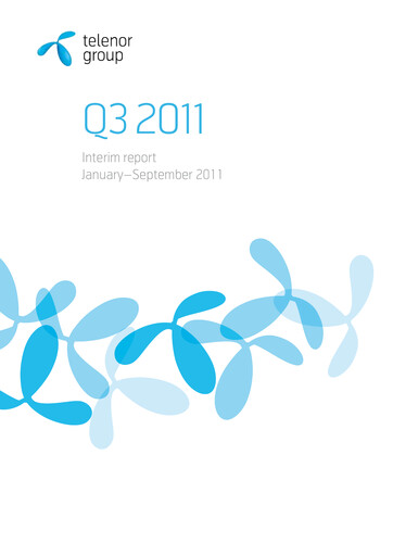 Miniature Telenor Rapport trimestriel 2011-q3