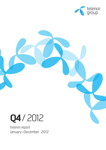 Miniature Telenor Rapport trimestriel 2012-q4