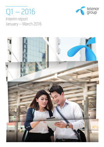 Miniature Telenor Rapport trimestriel 2016-q1