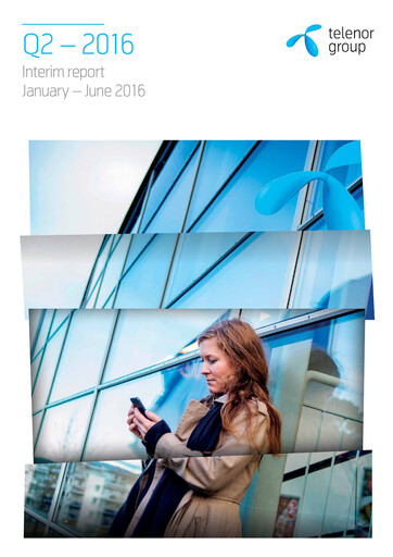 Miniature Telenor Rapport trimestriel 2016-q2