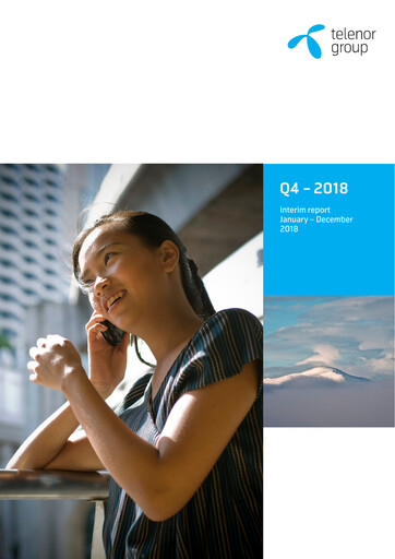 Miniature Telenor Rapport trimestriel 2018-q4