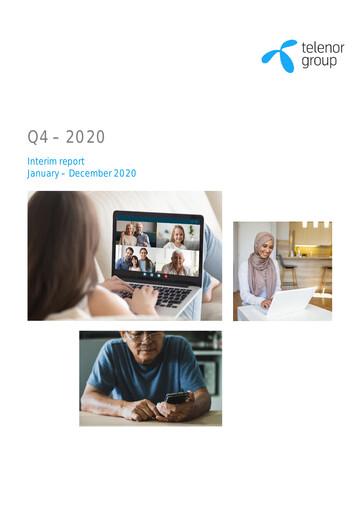 Miniature Telenor Rapport trimestriel 2020-q4