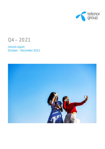 Miniature Telenor Rapport trimestriel 2021-q4