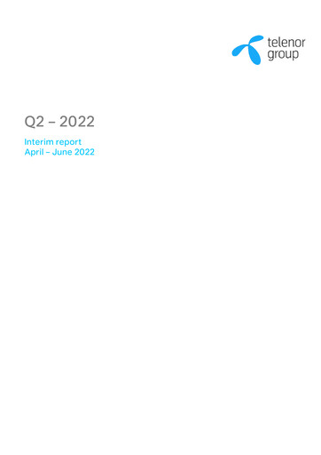 Miniature Telenor Rapport trimestriel 2022-q2