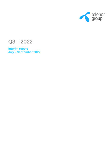 Miniature Telenor Rapport trimestriel 2022-q3