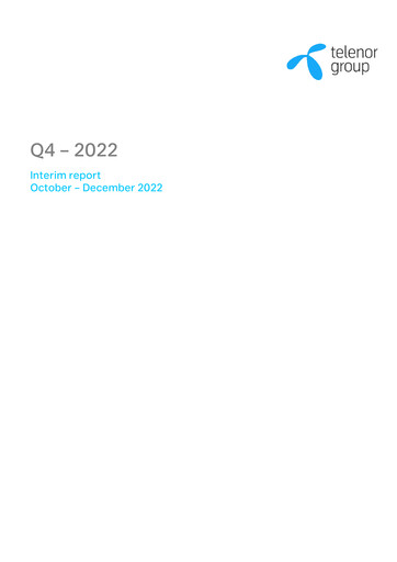 Miniature Telenor Rapport trimestriel 2022-q4
