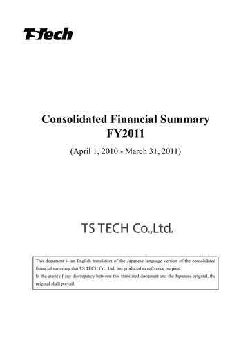 Thumbnail TS TECH Financial Statement fy2011
