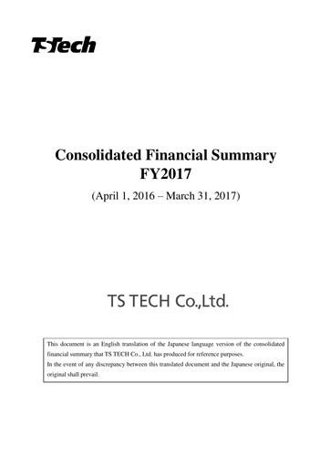 Thumbnail TS TECH Financial Statement fy2017