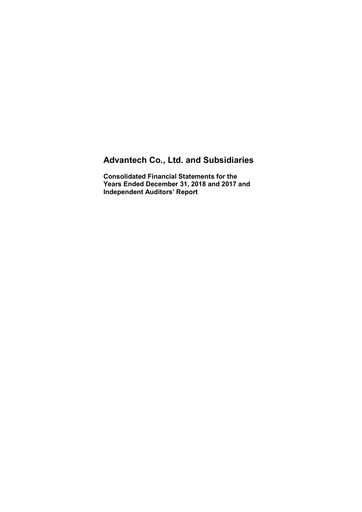 Thumbnail Advantech Financial Statement 2018