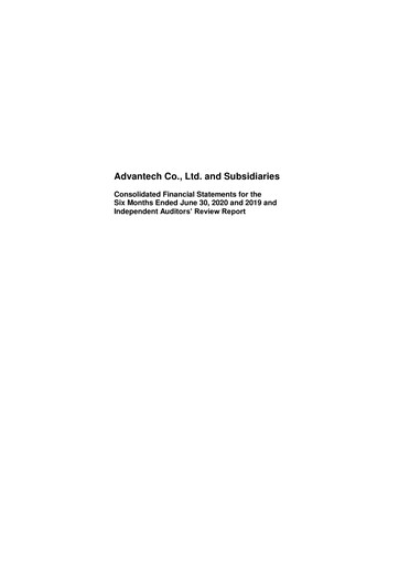 Thumbnail Advantech Financial Statement 2020-h1