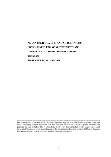 Thumbnail Advantech Quarterly Report 2021-q3